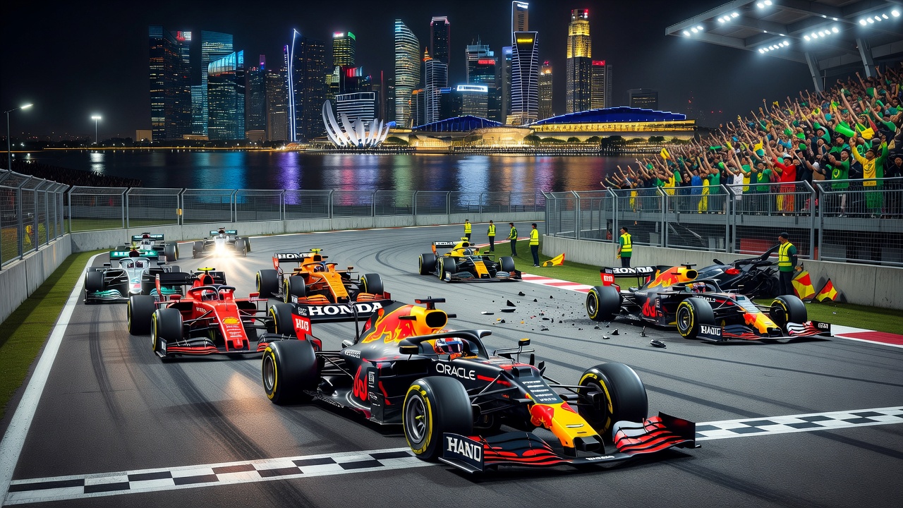 Verstappen Crava a Pole da Sprint em Singapura; Bortoleto Larga em 14º