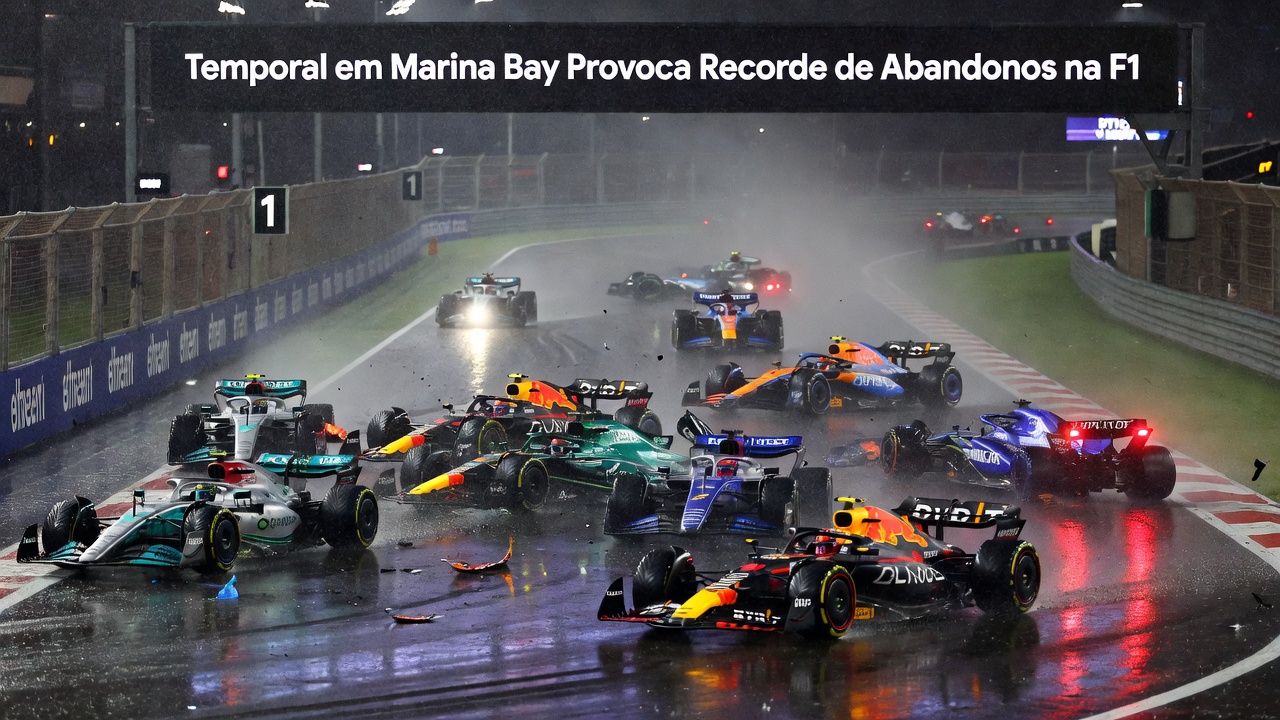 Temporal em Marina Bay Provoca Recorde de Abandonos na F1